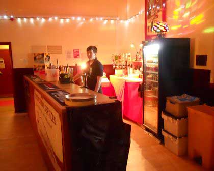 Bar in Aberlady Village Hall